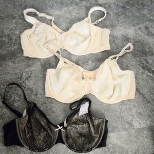 New Cacique - Full Coverage Unlined Bra Size 42 C Lot of 3-1 is New 2~new no tag